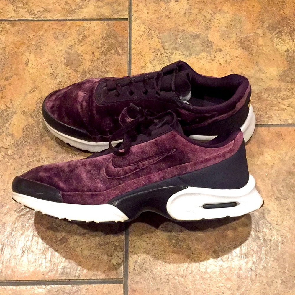 Nike crushes velvet air purple sneaker force 1